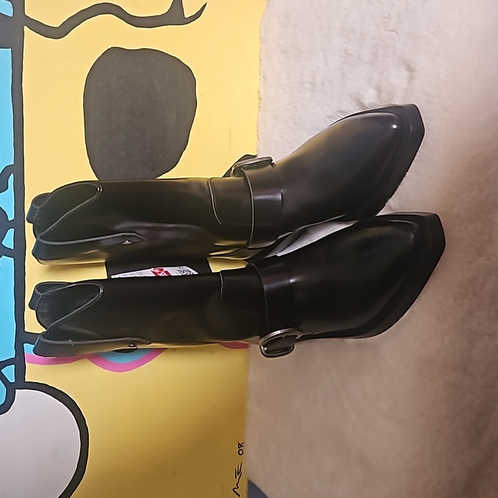 H&M Nwt cowboy boots black sz 7